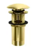 Донний клапан для раковини KOHLMAN CLICK-CLACK GOLD з переливом * — Photo 2