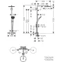 RAINDANCE SELECT S душова система Showerpipe 240 1jet PowderRain, з термостатом, шлiфований чорний хром — Photo 3