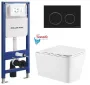 Інсталяція KollerPool AQUA LINE + TWIST Black панель змиву + підвісний унітаз KVADRO з сидінням Soft-close ( змив Tornado ) — Photo 9