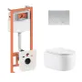 Готове рішення Qtap для ванної кімнати: підвісний унітаз Taurus Ultra Quiet 515×360×350 + комплект інсталяції Nest 4 в 1 (кругла клавіша Satin) — Photo 7