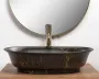 Умивальник (раковина) REA ROMA BLACK MARBLE MATТ накладний * — Photo 10