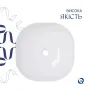 Комплект Qtap Kolibri: Раковина накладна 400x400x140 мм, White, квадратна + Донний клапан Pop-up PU02 — Photo 9