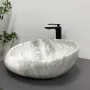 Умивальник (раковина) VBI RICCIA LIGHT STONE GLOSSY накладний — Photo 6