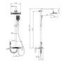 Душова колона зі змішувачем MIXXUS PREMIUM TERRA 029-J GRAPHITE (колір графіт) (MI8386) — Photo 13