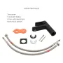 Комплект змішувачів для ванни Qtap Nihonto Black Matt QTNH3022101DCB+QTNH1022101CB з лійкою, шлангом та кронштейном — Photo 14