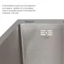  Handmade H6350R Мийка інтегрована крило зправа Brushed Steel+Lidz Aria 015F Змішувач для кухні (k35) Nickel — Photo 10