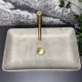 Умивальник (раковина) VBI ARABBA M GREY STONE MATT накладний — Photo 10