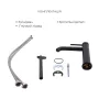 Комплект для ванни Qtap Robin Black: Змішувачі QTROB3060102B+QTROB1060M102B+Тримач QT829910842854OB+Шланг QT054BL43074+Лійка QTRUC125BLM45776 — Photo 14