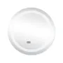 Дзеркало Qtap Mideya  R800 з LED-підсвічуванням Touch,  з антизапотіванням, з годинником, димером, рег. яскравості  QT2078NCR8080W — Photo 7