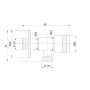 Кран приладовий Lidz (NKS) 01 01 001 12 1/2"х1/2" кутовий — Photo 4