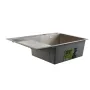 Мийка для кухні інтегрована Lidz Handmade Max 500 H7849L Brushed Steel, 3,0/1,0 мм, крило зліва, збільшена чаша LDH7849LBRU49463 — Photo 13