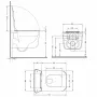Унітаз підвісний Qtap Gemini Ultra Quiet 485×340×350 мм, Matt Black, з сидінням Slim Duroplast / Soft-close / Quick Release QTGEM28BLM50505 — Photo 10