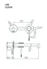 IMEX LINE MATT GRAY/CHAMPAGNE Змішувач для умивальника зі стіни, матовий сірий/шампань — Photo 6