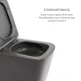 Комплект Qtap Tern Anthracite 3 в 1: підвісний унітаз Ultra Quiet + біде підвісне + раковина накладна QTROBAN49157 — Photo 13