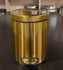 Відро для сміття з плавним закриттям кругле Mixxus Ellipse-TC0205 Brushed Gold 5л (колір матове золото) (MI8400) — Photo 29
