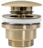 Донний клапан для раковини REA CLICK-CLACK BRUSHED GOLD універсальний — Photo 3