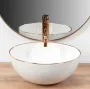 Умивальник (раковина) REA STELLA ROSE GOLD EDGE накладний * — Photo 8