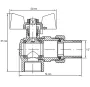 Кран з американкою 1/2" "антіпротечка"(Koer KR.228-Gi) кутовий (KR0196) — Photo 3