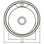 Мийка кухонна Zerix Z490-08-180E (Satin) (ZX1584) — Photo 5