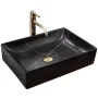 Умивальник (раковина) REA INGA BLACK MARBLE MATT накладний * — Photo 9
