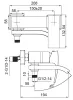 Змішувач для ванни Koer KB-41007-04 з коротким виливом (Колір хром+білий) (KR5157) — Photo 3
