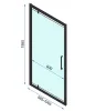 Душові двері REA RAPID SWING 100 BLACK — Photo 13