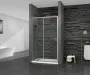 Двері у нішу розсувні MIXXUS PREMIUM DIVERSE SD01-100x185-TR CHROME прозоре скло 5мм (MI7165) — Photo 14