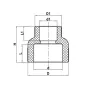 Муфта редукційна ВВ 75x32 PPR Koer K0207.PRO (KP2572) — Photo 5