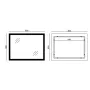 Дзеркало Mixxus FLAT MR04-80x60 з Led Touch, Anti-fog, димером, регулятором яскравості, годинником (MI6928) — Photo 23