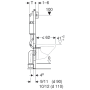 Комплект Інсталяція для унітазу Geberit DuofixBasic з панелью зливу Delta 30 хром + Унітаз підвісний Qtap Robin Mew та сідінням Soft-close — Photo 10