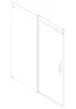 Двері в нішу Koer SR SD02-140x200-TR-01 прозоре скло Easy Clean 8мм, хром (KR5383) — Photo 40