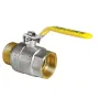 Кран кульовий KOER KR.515.PR.GAS - 2" FM ГШВ YELLOW, ручка "важіль" жовта (KR0065) — Photo 3