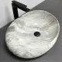 Умивальник (раковина) VBI RICCIA LIGHT STONE GLOSSY накладний — Photo 5