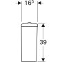 Змивний бачок зовнішнього монтажу Geberit Selnova 500.269.01.1 — Photo 7