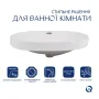 Комплект Qtap Leo: Раковина врізна 610x405x185 мм, White, овальна + Донний клапан Pop-up PU02O — Photo 8