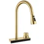 Змішувач для кухні REA CONOR BRUSHED GOLD матове золото — Photo 10