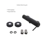 Комплект Qtap Robin Black Matt: Змішувач QTROB4060102B + Тримач QT829910842854OB + Шланг QTHADPVCSQ160B + Лійка QTRUC125BLM45951 — Photo 10