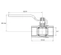 Кран кульовий Koer KG.204 - 3/4" FF ГГВ (газ) (KR4961) — Photo 5