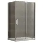 Душова кабіна без піддону Koer SR SC02-100x80x200-TR-01 прозоре скло Easy Clean 8мм, хром (KR5355) — Photo 10