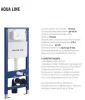 Інсталяція KollerPool AQUA LINE + EDGE Chrome панель змиву + підвісний унітаз TREND з сидінням Soft-close ( змив Tornado 3,0 ) — Photo 11