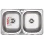 Мийка кухонна Zerix Z7848D-08-180E Double (Satin) (ZS0578) — Photo 3