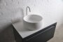 Умивальник 42*15см накладний кам&#039;яний круглий Solid surface — Photo 4