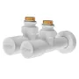 Комплект кранів для рушникосушки кутовий Koer KR.SET.534 WHITE - M1/2''xM1/2'' подовжений (KR5843) — Photo 6