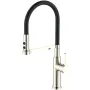 Змішувач для кухні MIXXUS PREMIUM PULL 017 SS COLOR REFL.BLACK (Колір нерж.+силік.вилив чорний) (MI8279) — Photo 2