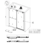 Двері в нішу Koer SR SD06-140x220-TR-01 прозоре скло Easy Clean 8мм, хром (KR5368) — Photo 18