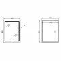 Дзеркало Qtap Mideya (MI2) 600х800 з годинником, з LED-підсвічуванням Touch, з антизапотіванням, димером, рег. яскравості QTMID100080049267 — Photo 9