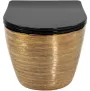 Підвісний унітаз REA CARLO FLAT BRUSHED GOLD BLACK золотий — Photo 7