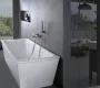 IMEX MONZA BRUSHED NICKEL Термостатичний змішувач для ванни з душовим набором, матовий нікель — Photo 7