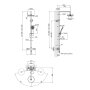 Душова система універсальна Qtap Sloup термостатична на два споживачі QTSL57103ONC Chrome — Photo 9