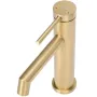 Змішувач для раковини (умивальника) REA FOSS BRUSHED GOLD золотий матовий низький — Photo 8